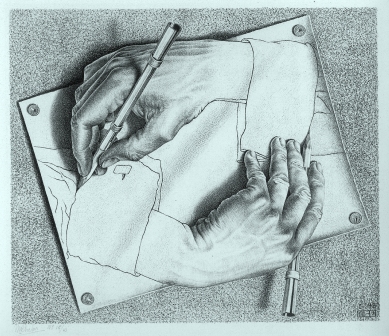 MC Escher Paradox of being a writer